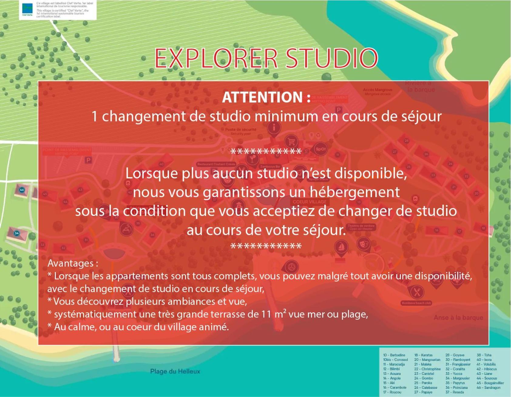 Studios Barbadine - Resorts Flats Sainte-Anne  Exterior foto